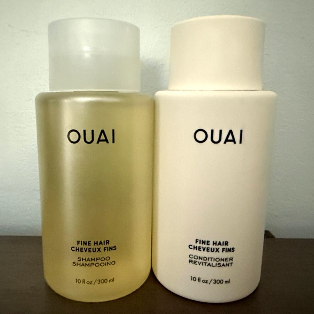 OUAI Fine Hair Shampoo & Conditioner Set | Volumizing Duo | 10oz Each Sealed